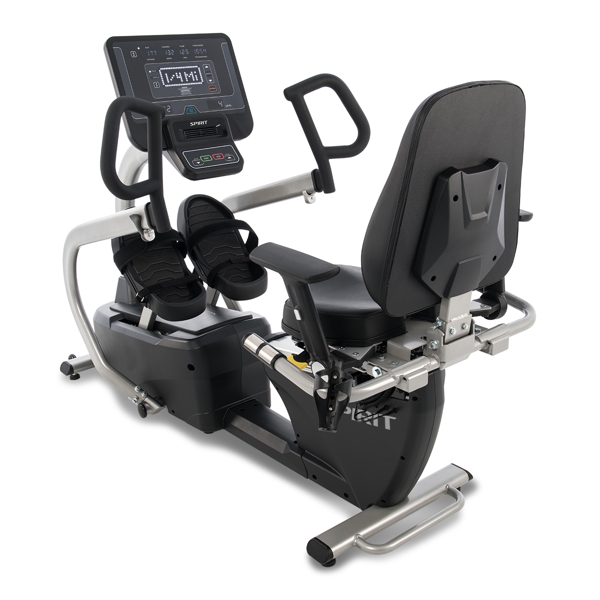 Recumbent stepper rear left angle Spirit Fitness CRS800