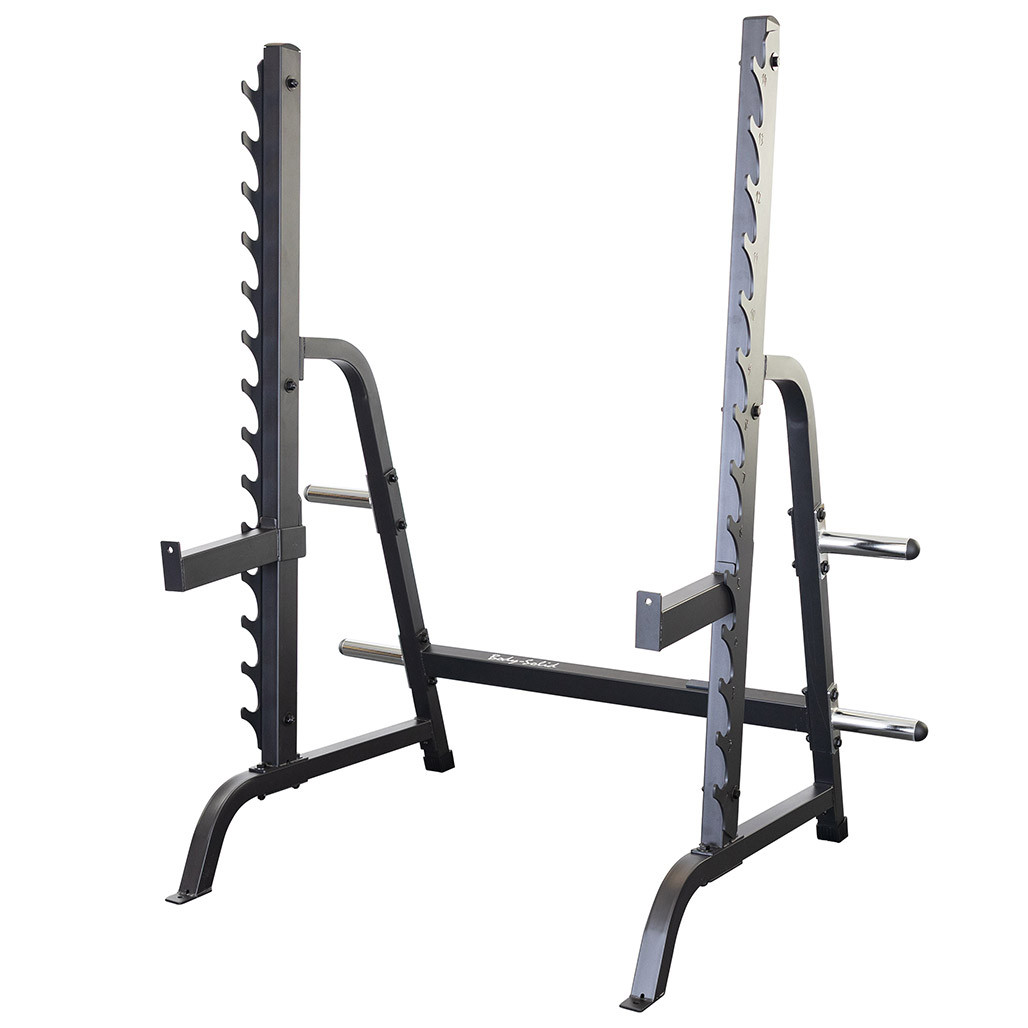 Performing Barbell Exercises Using Body-Solid Multi-Press Rack With 7° Pitch
