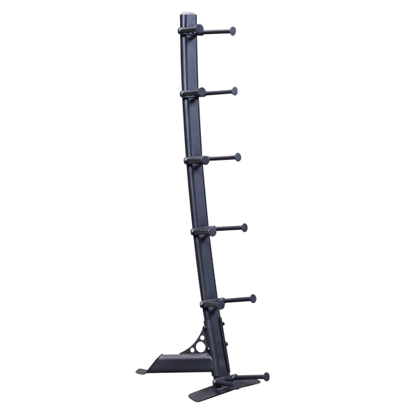 Steel vertical rack used for organized medicine ball storage