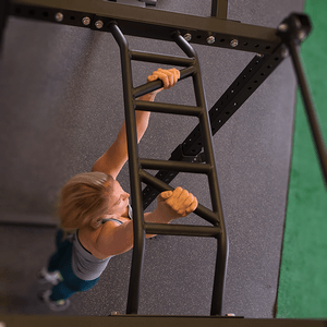 Perform multi-grip pull-ups using crossmember attachment