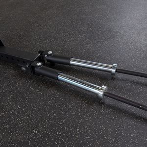 Performing Heavy Back Training With Power Rack T Bar Row
