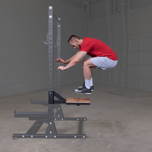 Accessing Upper Rack Attachments Using Power Rack Step