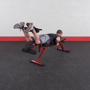 Leg curl exercise using attachment