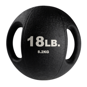 Dual grip medicine ball size option