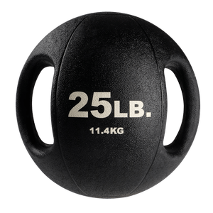 Dual grip medicine ball heavy option