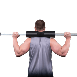 Improve squat comfort using padded bar support