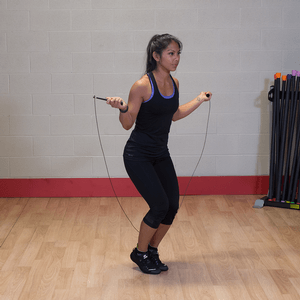 Cable speed rope exercise demonstration