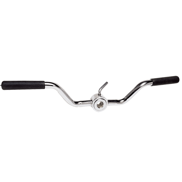 Lat blaster bar designed to support controlled back and lat muscle training