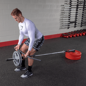 Landmine multi grip handle attached