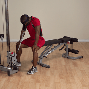 Nylon head harness worn in seated position