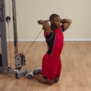 Seated triceps extension setup