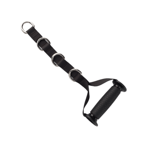 Adjustable nylon handle product display