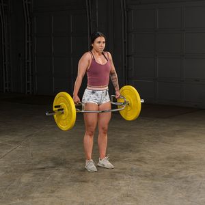 Show shrug bar from side angle during setup