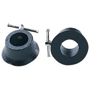 Stabilize standard plates with solid weight collars