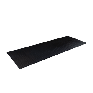 Rower mat displayed flat to show texture and edges