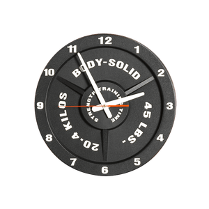 Weight plate clock cutout view