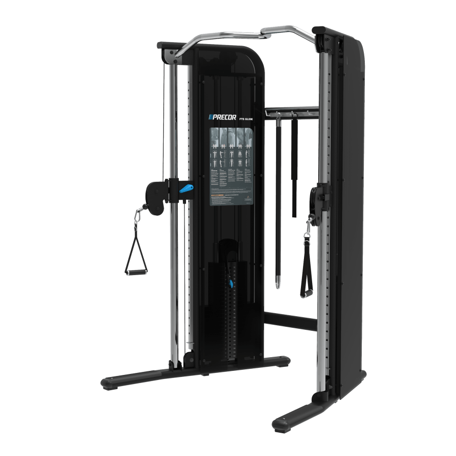 FTS Glide functional trainer black pearl angled view