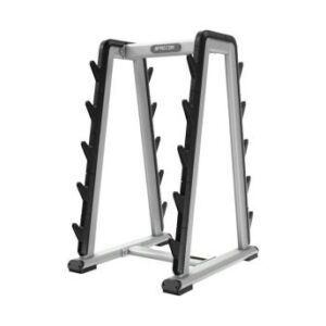 Organizing barbells using a vertical storage rack