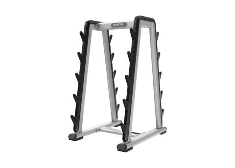 Organizing barbells using a vertical storage rack