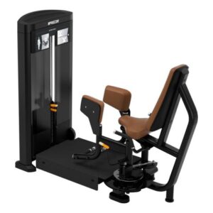 Strengthening hip abductor muscles using an outer thigh machine