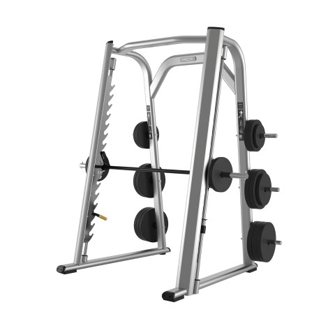 Guiding barbell movement using a commercial Smith machine
