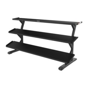 Organizing Dumbbells On Flat Tray Storage Rack