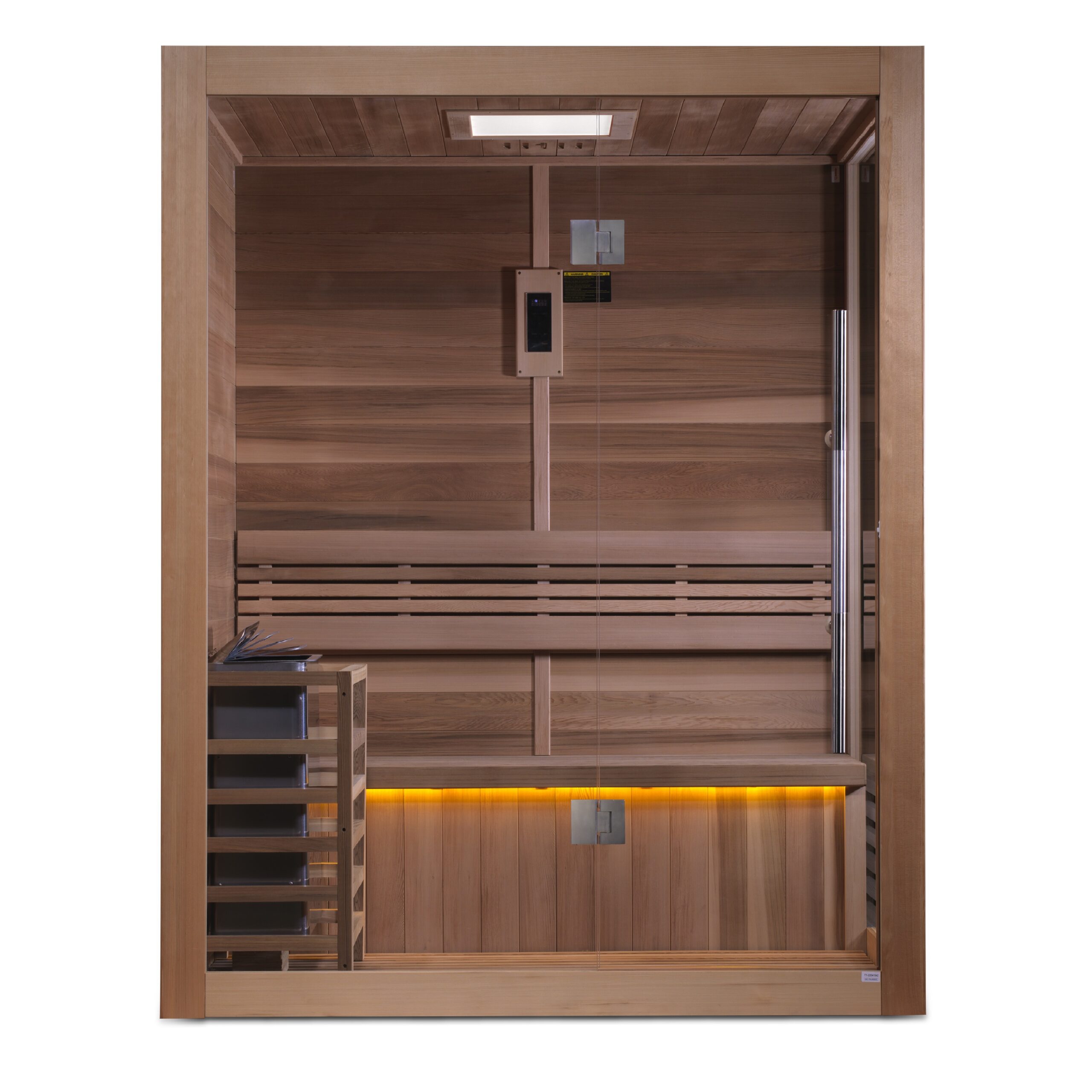 Presenting Full Exterior View Of Small Sauna