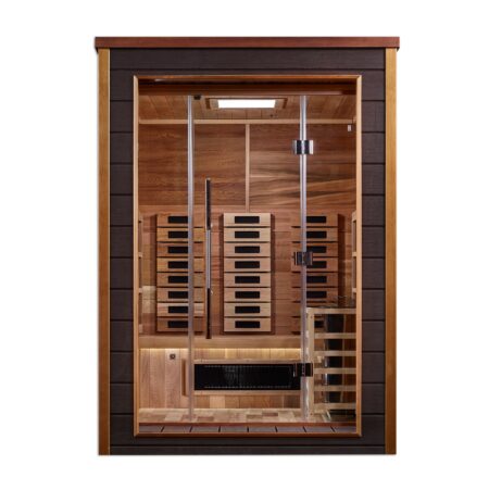 Nora 2 Person Outdoor-Indoor Hybrid Full Spectrum Sauna