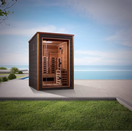 Nora 2 Person Outdoor-Indoor Hybrid Full Spectrum Sauna - Image 5