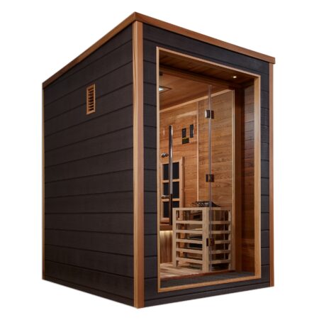 Nora 2 Person Outdoor-Indoor Hybrid Full Spectrum Sauna - Image 4