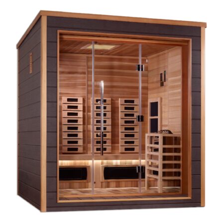 Visby 3 Person Outdoor-Indoor Hybrid Full Spectrum Sauna - Image 6