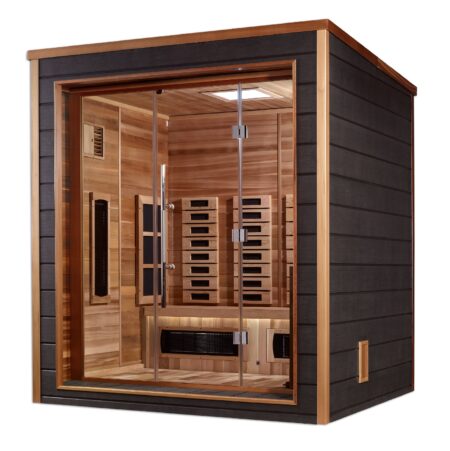Visby 3 Person Outdoor-Indoor Hybrid Full Spectrum Sauna - Image 7