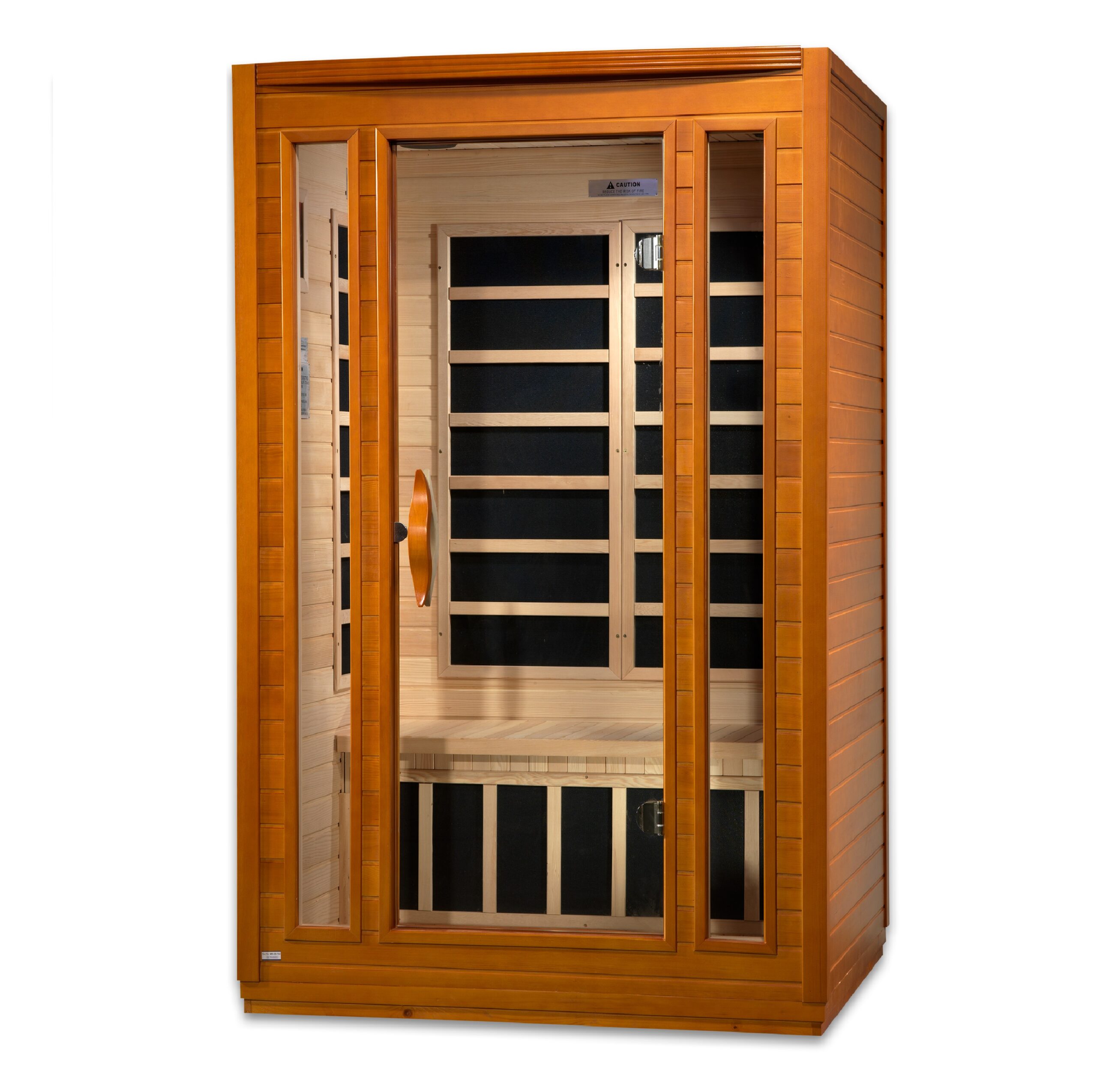 Side profile of San Marino two person sauna