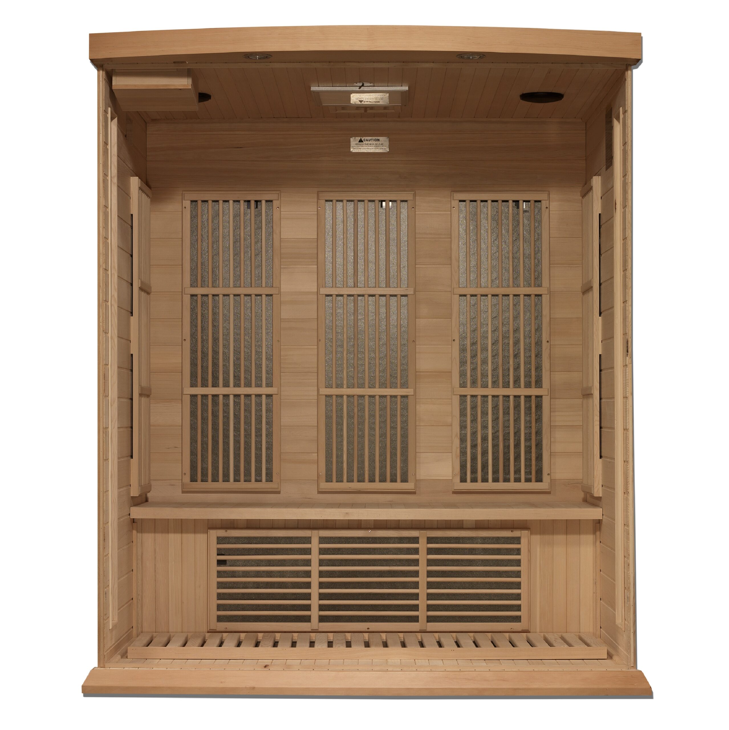 Maxxus 3 Person Near Zero EMF FAR Infrared Sauna - Canadian Hemlock - Image 3