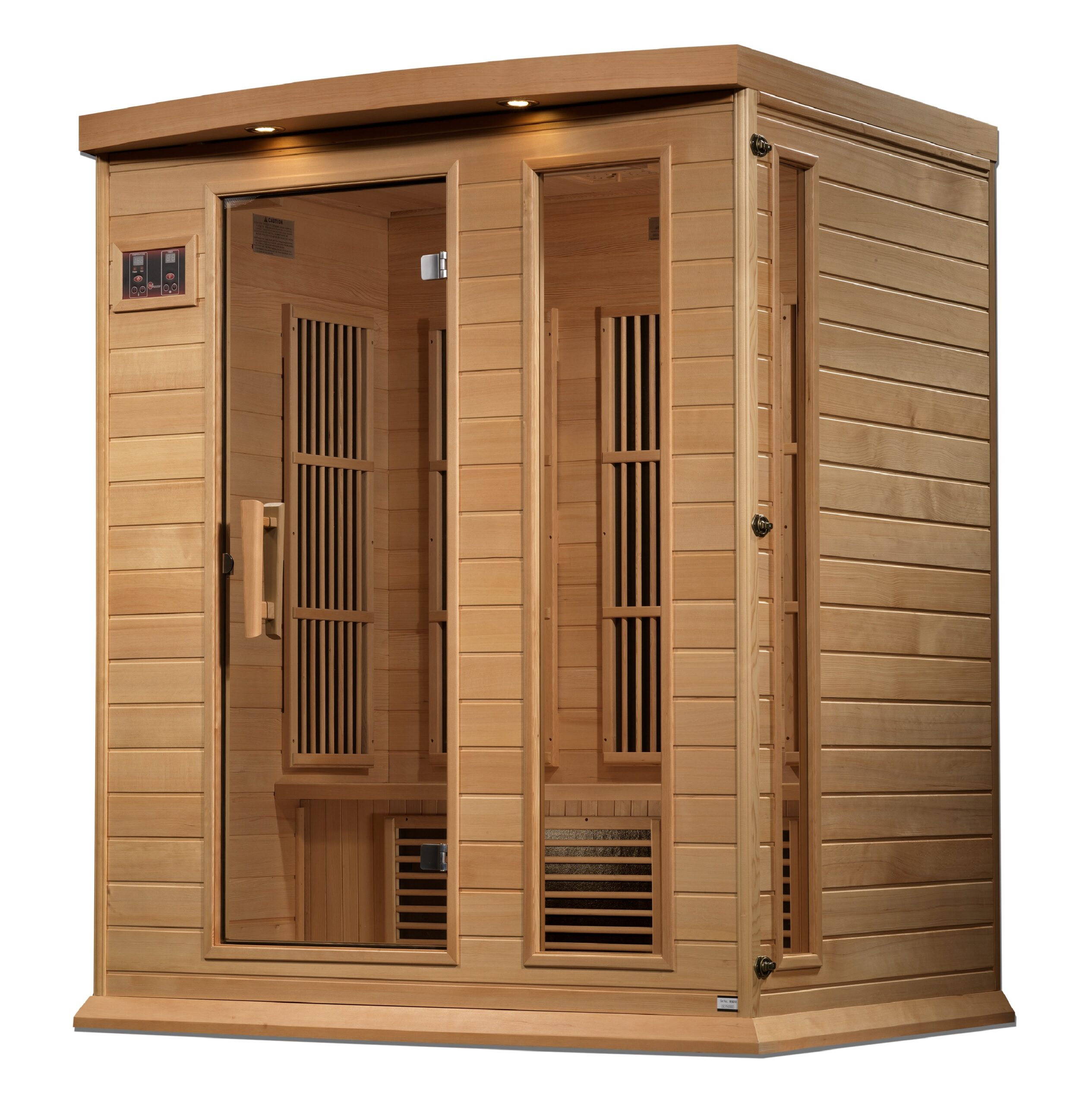 Maxxus 3 Person Near Zero EMF FAR Infrared Sauna - Canadian Hemlock - Image 4