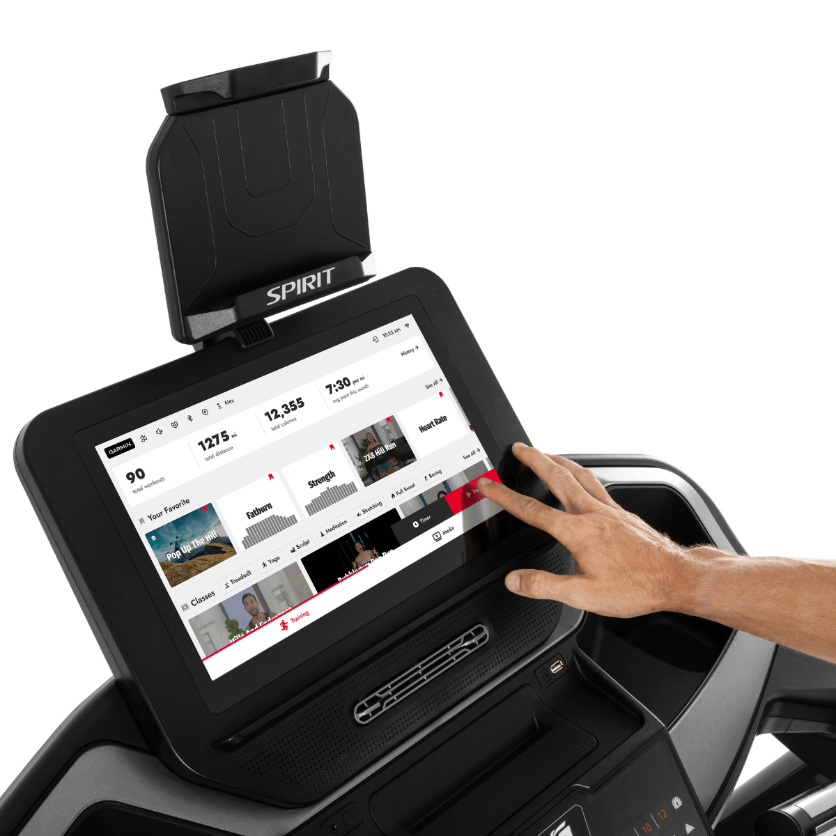 Completing high performance cardio sessions on treadmill