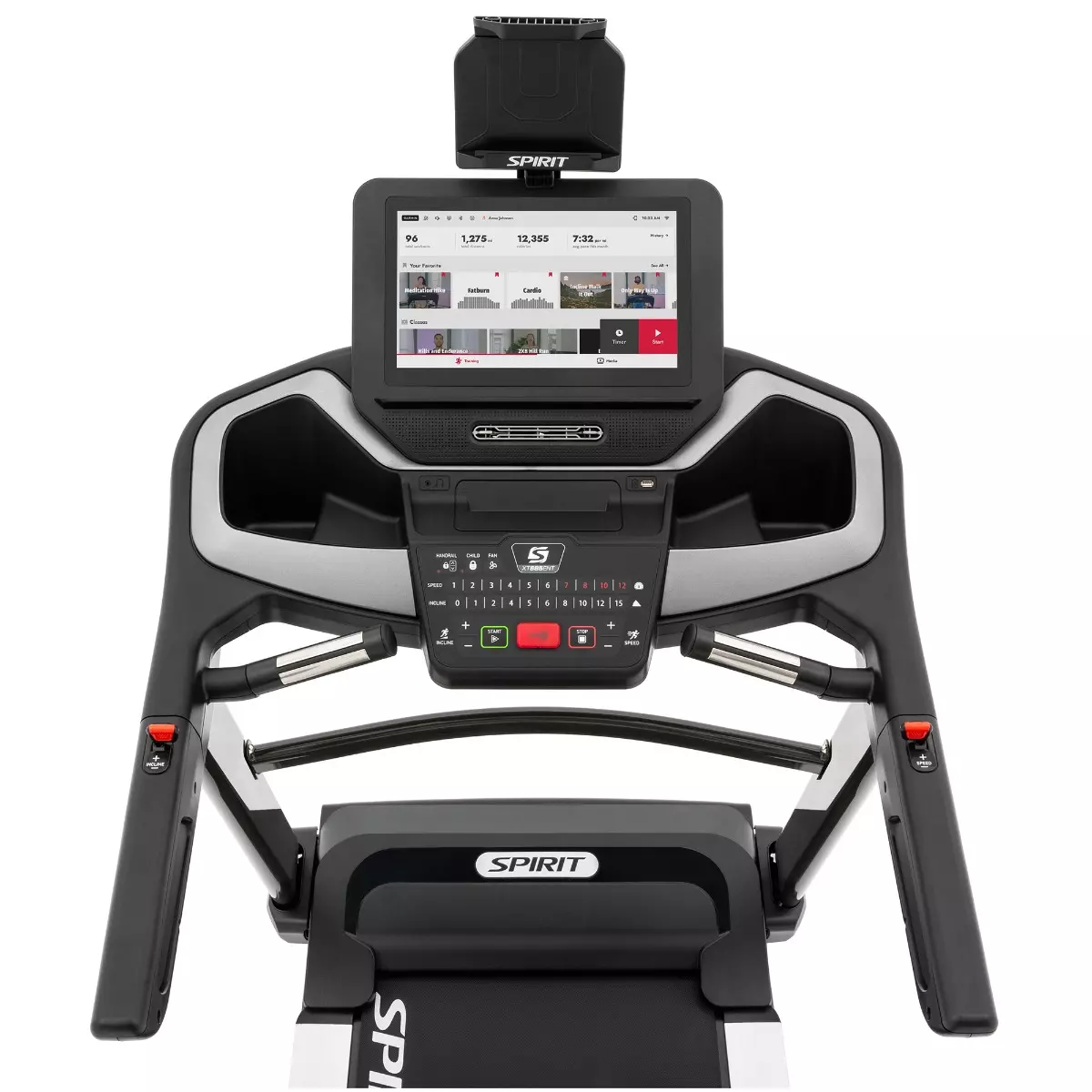 Tracking performance metrics during treadmill workouts
