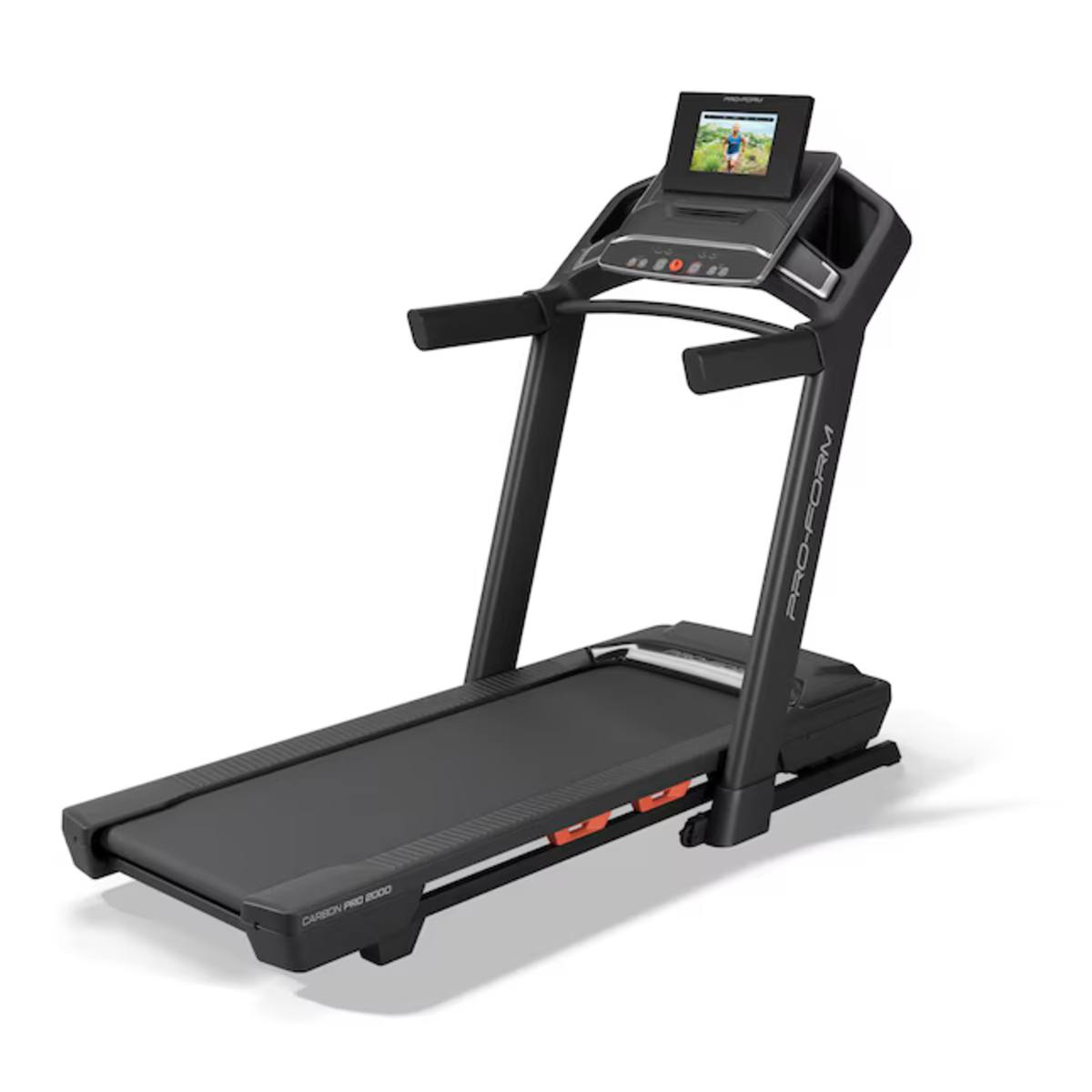 Completing home cardio workouts on treadmill
