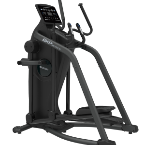 LED console equipped E1100 elliptical for workout tracking